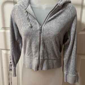 Gray Juicy Couture Zip-Up Hoodie